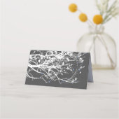 紫つる折り紙紙クレーズアジア結婚ズ プレイスカード (裏面)