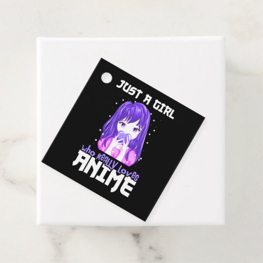 紫で本当にアニメが大好きな女の子 フェイバータグ (インサイチュ)