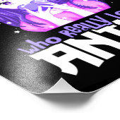 紫で本当にアニメが大好きな女の子 フォトプリント            (角)