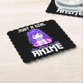 紫で本当にアニメが大好きな女の子 ペーパーコースター (アングル)