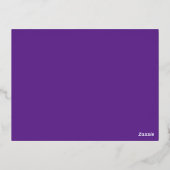 紫でWebサイトデザインを高素晴らしめる 箔シーズンポストカード (裏面)