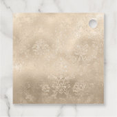 紫とアイボリーのフローラバードダマスク フェイバータグ (裏面)