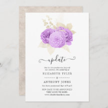 紫とアイボリーのフローラ結婚の更新