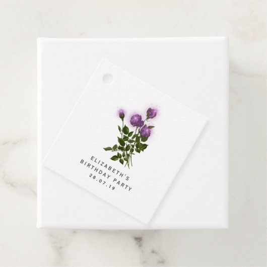 紫とアイボリーフローラ フェイバータグ (インサイチュ)