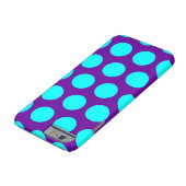 紫とアクアの水玉模様 Case-Mate iPhoneケース (底)