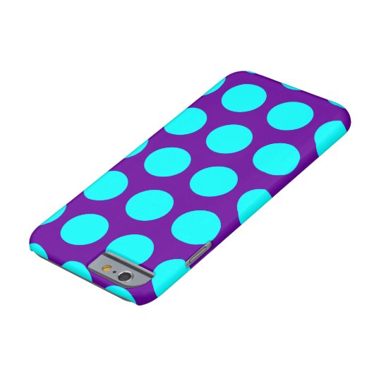 紫とアクアの水玉模様 Case-Mate iPhoneケース (底)