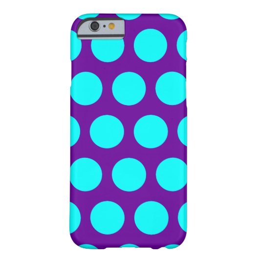 紫とアクアの水玉模様 Case-Mate iPhoneケース (裏面)