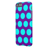 紫とアクアの水玉模様 Case-Mate iPhoneケース (裏面左)