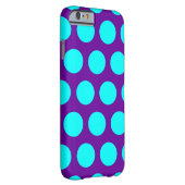 紫とアクアの水玉模様 Case-Mate iPhoneケース (裏面/右)