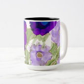 紫とアクアコーヒーマグ ツートーンマグカップ (正面右)