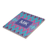 紫とアクアトバル タイル (側面)