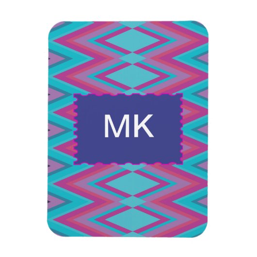 紫とアクアトバル マグネット (縦)