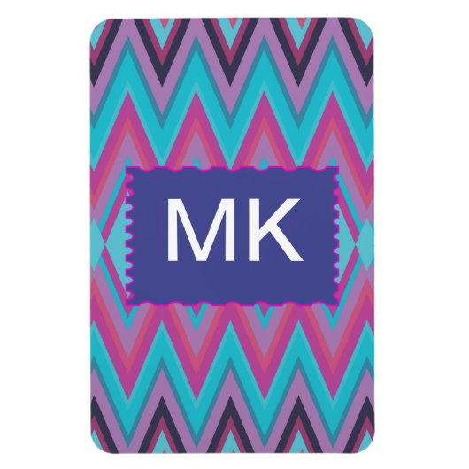 紫とアクアトバル マグネット (縦)