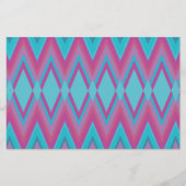 紫とアクアトバル 便箋 (正面)