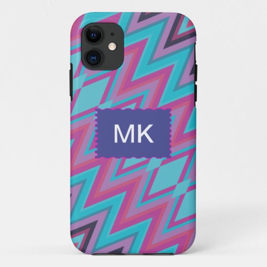 紫とアクアトバル Case-Mate iPhoneケース (裏面)