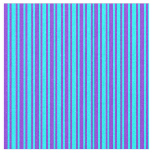 紫とアクア色の裏地/パターストライプのン ファブリック (クローズアップ)