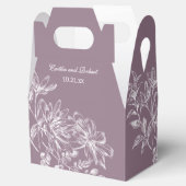 紫とエレガント白のフローラの特典ボックス フェイバーボックス (オープン)