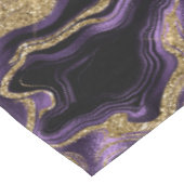 紫とエレガント金ゴールドグリッター瑪瑙パターン テーブルクロス (アングル)