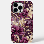 紫とエレガント金ゴールドランフローラ Case-Mate iPhoneケース (裏面)