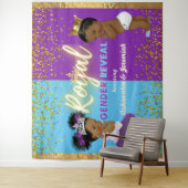 紫とエレガント青を明らかに王室のするアフリカの性別 タペストリー (インサイチュ)