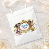 紫とエレガント青を明らかに王室のするアフリカの性別 フェイバーバッグ (クリップ留めされた状態)