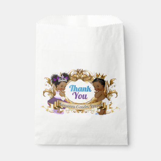 紫とエレガント青を明らかに王室のするアフリカの性別 フェイバーバッグ (正面)