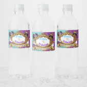 紫とエレガント青を明らかに王室のするアフリカの性別 ペットボトルラベル (ボトル)