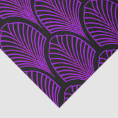 紫とエレガント黒のアールデコアーチ 薄葉紙 (詳細)