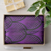 紫とエレガント黒のアールデコアーチ 薄葉紙 (ギフト)