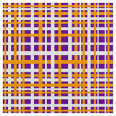 紫とオレンジのインターロックストライプ ファブリック (クローズアップ)