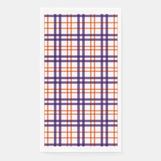 紫とオレンジのタータンチェック (正面)