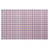 紫とオレンジのタータンチェック ファブリック (ヤード)