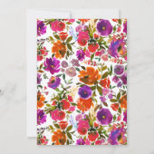 紫とオレンジのフローラ結婚ズ 招待状 (裏面)