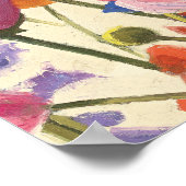 紫とオレンジのポピーのメロディー ポスター (角)