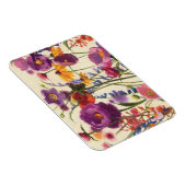 紫とオレンジのポピーのメロディー マグネット (右側)