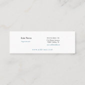 紫とオレンジのマンダラミニ名刺 ロイヤリティカード (裏面)