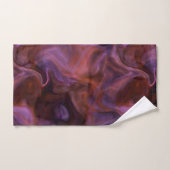 紫とオレンジの大理石抽象芸術 バスタオルセット (ハンドタオル)