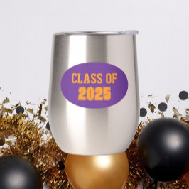 紫とオレンジの学校の色のクラス年