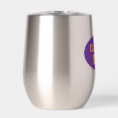 紫とオレンジの学校の色のクラス年 (正面)