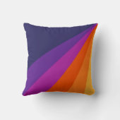 紫とオレンジの対角レトロストライプ クッション (裏面)