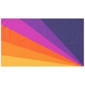 紫とオレンジの対角レトロストライプ テーブルクロス (正面(横))