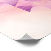 紫とオレンジの幾何学的 ポスター (角)