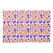 紫とオレンジの花