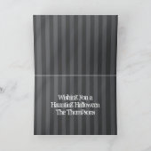 紫とオレンジの靴とウィムシーストライプ魔女 カード (内部)