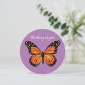 紫とオレンジの（昆虫）オオカバマダラ、モナーク蝶 (スタンド正面)