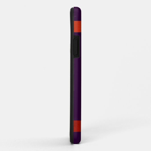 紫とオレンジ – デザイン1 Case-Mate iPhoneケース (裏面/右)