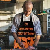 紫とカスタマイズ黒のこうもりハロウィーンエプロン エプロン