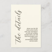 紫とクリームの縁どフローラ結婚の エンクロージャーカード (正面)