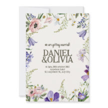 紫とクリームの縁どフローラ結婚の