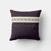 紫とクリーム クッション (裏面)